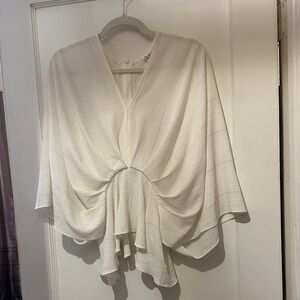 Glam Cream Textured Top